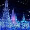 500 LED Christmas Lights, 164FT 8 Twinkle Modes Plug in Waterproof Extra Long Fairy Lights for Outdoor Christmas Tree Lights Party Garden Decorations (Blue and White)